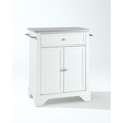 Lafayette Stainless Steel Top Portable Kitchen Island/Cart