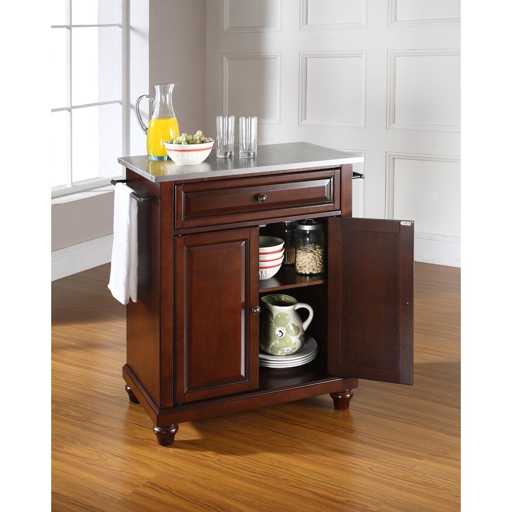 Cambridge Stainless Steel Top Portable Kitchen Island/Cart