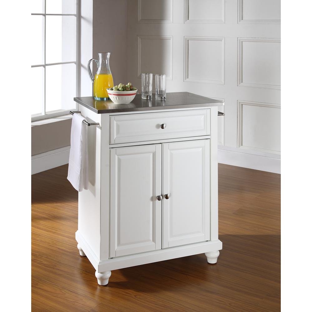 Cambridge Stainless Steel Top Portable Kitchen Island/Cart