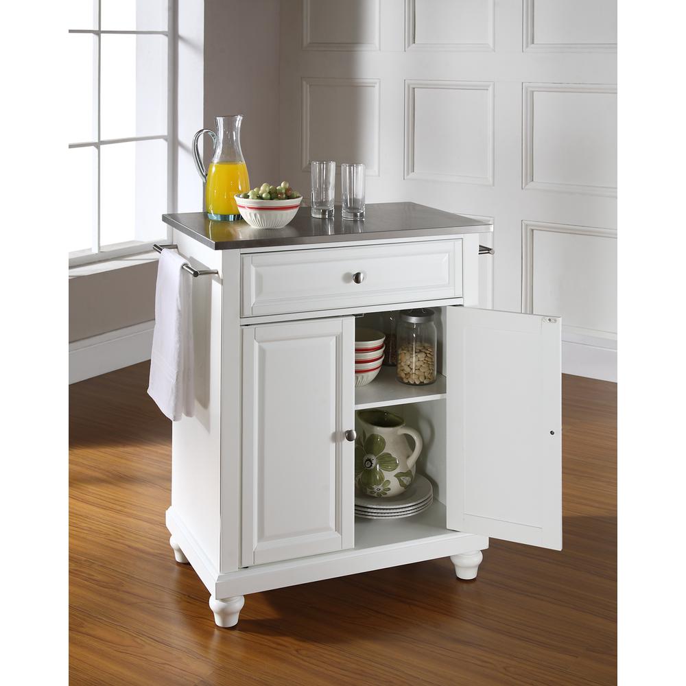Cambridge Stainless Steel Top Portable Kitchen Island/Cart