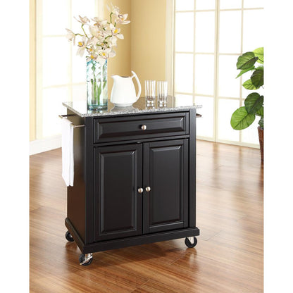 Compact Granite Top Kitchen Cart