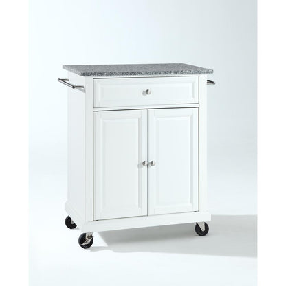 Compact Granite Top Kitchen Cart