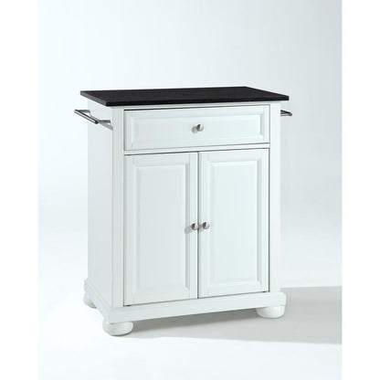Alexandria Granite Top Portable Kitchen Island/Cart