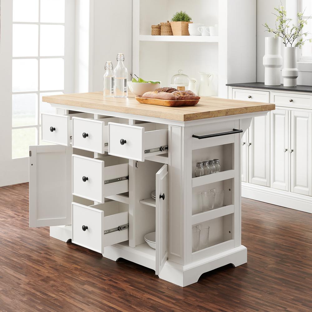 Julia Wood Top Kitchen Island