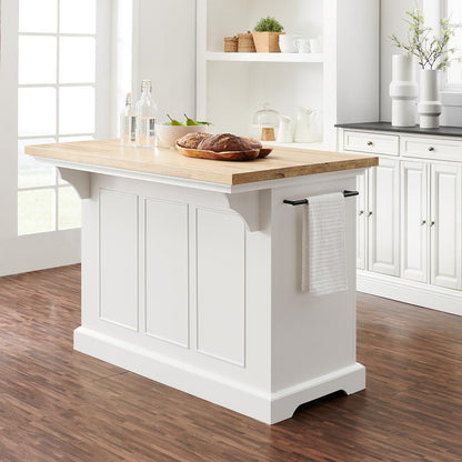 Julia Wood Top Kitchen Island