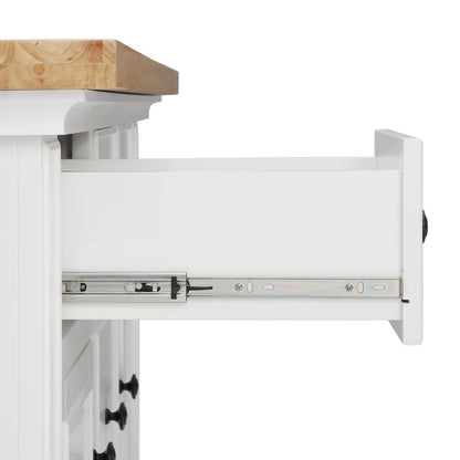 Julia Wood Top Kitchen Island