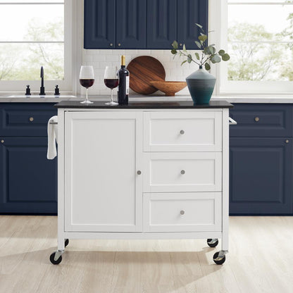 Soren Granite Top Kitchen Island/Cart