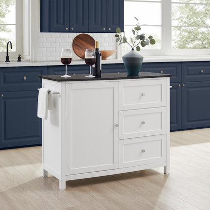 Soren Granite Top Kitchen Island/Cart