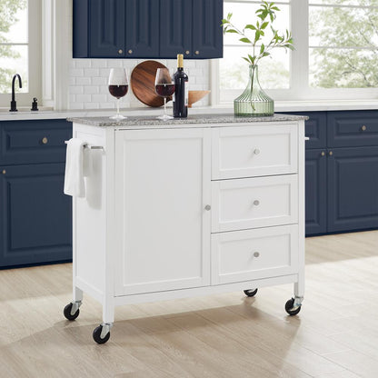 Soren Granite Top Kitchen Island/Cart