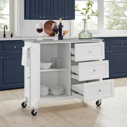 Soren Granite Top Kitchen Island/Cart