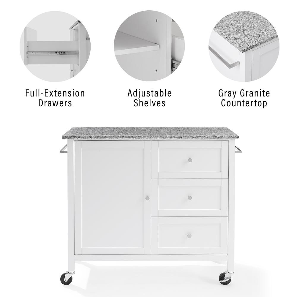 Soren Granite Top Kitchen Island/Cart