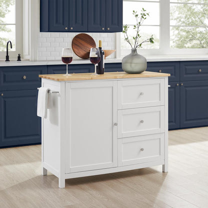 Soren Wood Top Kitchen Island/Cart