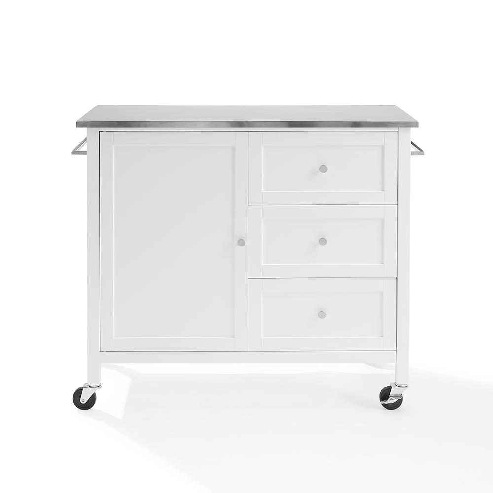 Soren Stainless Steel Top Kitchen Island/Cart