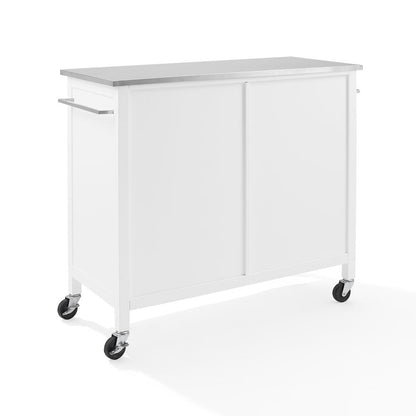 Soren Stainless Steel Top Kitchen Island/Cart