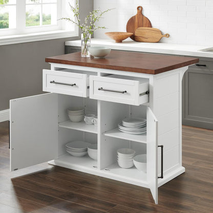 Bartlett Wood Top Kitchen Island
