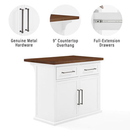 Bartlett Wood Top Kitchen Island