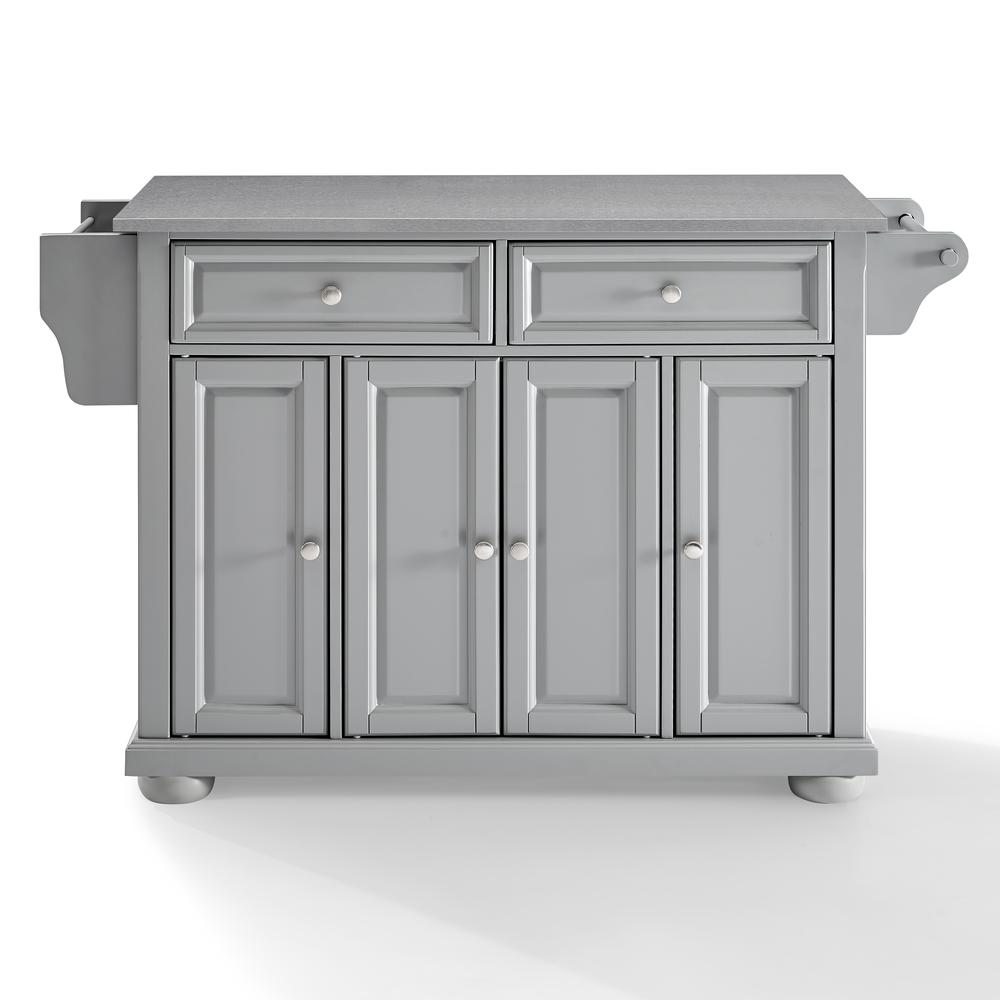 Alexandria Stainless Steel Top Kitchen Island/Cart