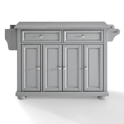 Alexandria Stainless Steel Top Kitchen Island/Cart