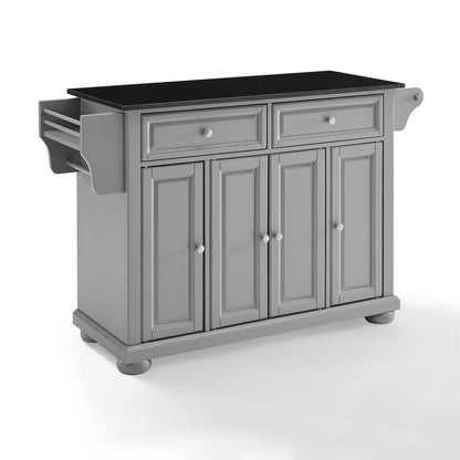 Alexandria Granite Top Full Size Kitchen Island/Cart
