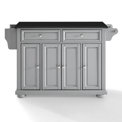 Alexandria Granite Top Full Size Kitchen Island/Cart