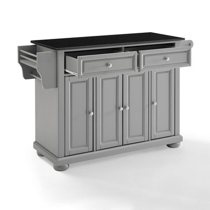 Alexandria Granite Top Full Size Kitchen Island/Cart