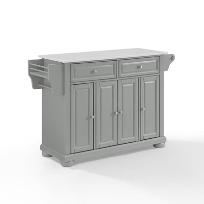 Alexandria Stone Top Full Size Kitchen Island/Cart