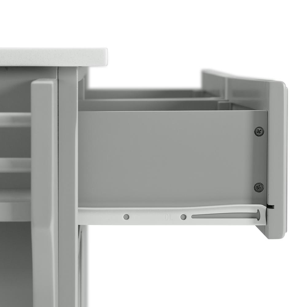 Alexandria Stone Top Full Size Kitchen Island/Cart