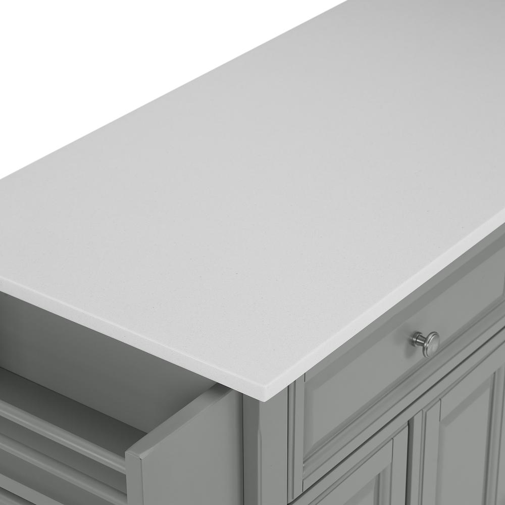 Alexandria Stone Top Full Size Kitchen Island/Cart