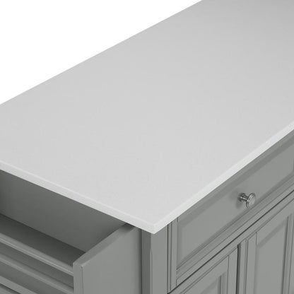 Alexandria Stone Top Full Size Kitchen Island/Cart