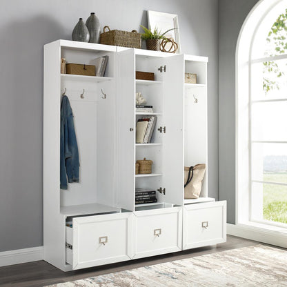 Harper 3-Piece Entryway Set - Pantry Closet & 2 Hall Trees