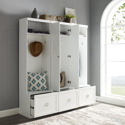 Harper 3-Piece Entryway Set - Pantry Closet & 2 Hall Trees