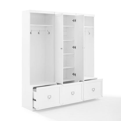 Harper 3-Piece Entryway Set - Pantry Closet & 2 Hall Trees