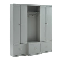 Harper 3-Piece Entryway Set - Hall Tree & 2 Pantry Closets