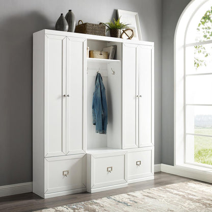 Harper 3-Piece Entryway Set - Hall Tree & 2 Pantry Closets