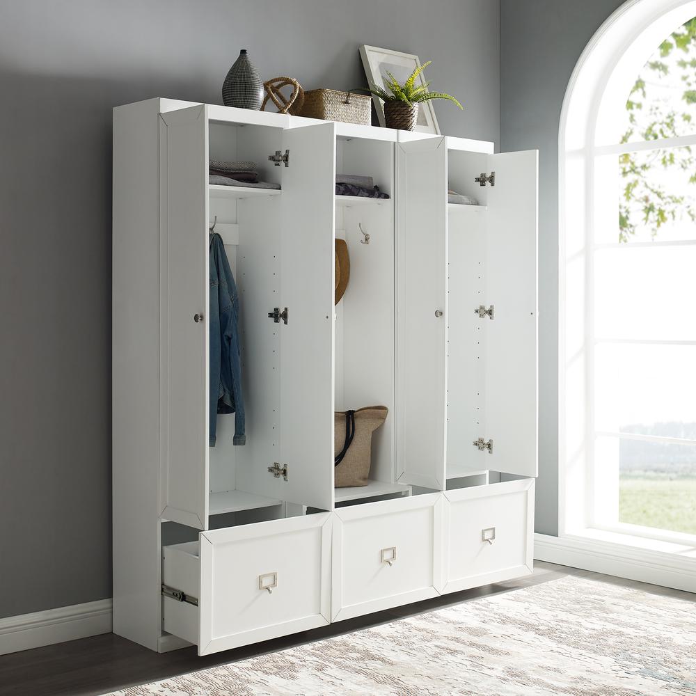 Harper 3-Piece Entryway Set - Hall Tree & 2 Pantry Closets