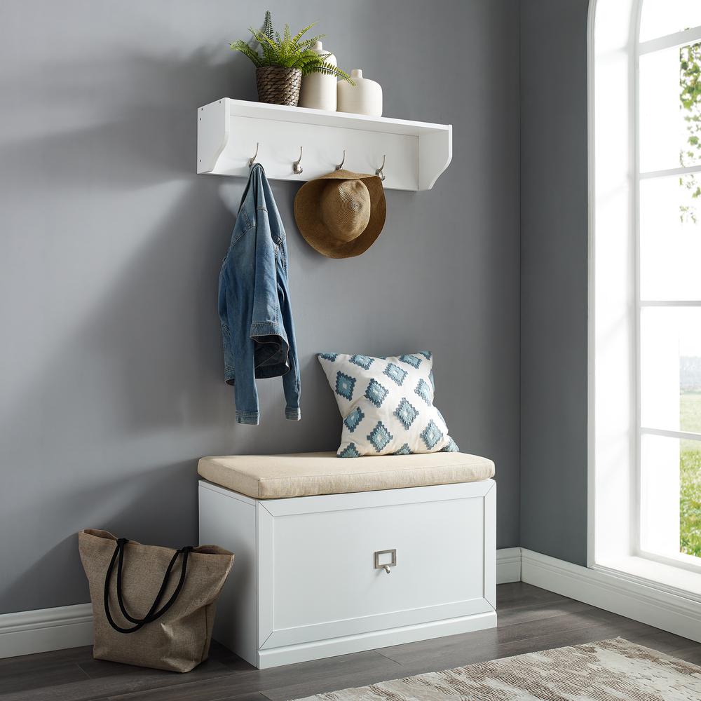 Harper 2-Piece Entryway Set - Bench & Shelf