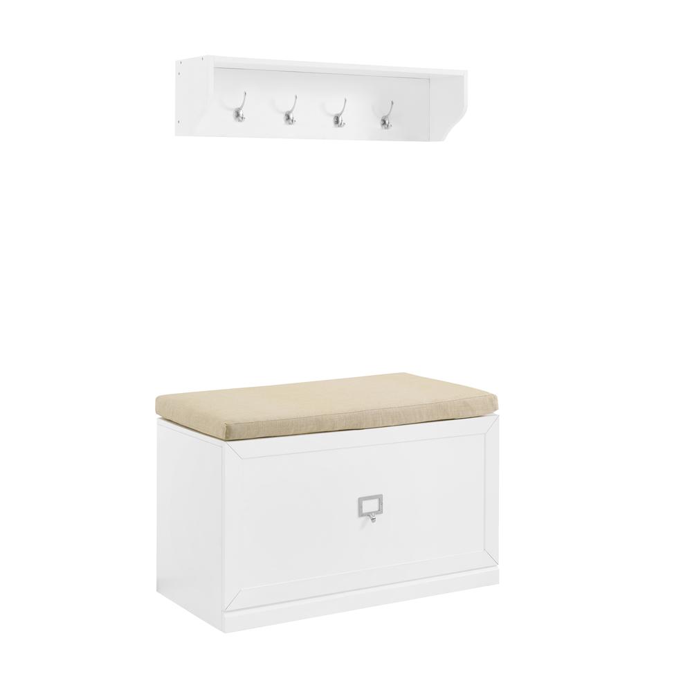 Harper 2-Piece Entryway Set - Bench & Shelf
