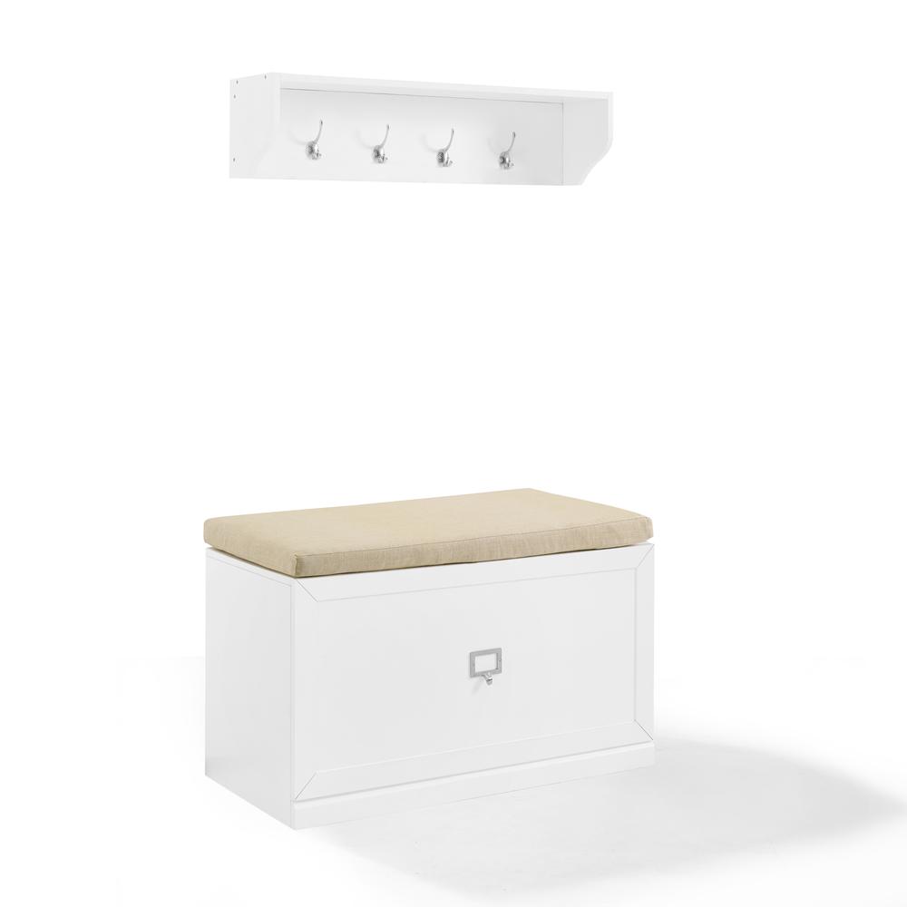Harper 2-Piece Entryway Set - Bench & Shelf