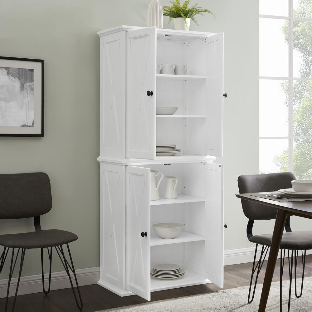 Clifton Tall Kitchen Storage Pantry - 2 Stackable Pantries