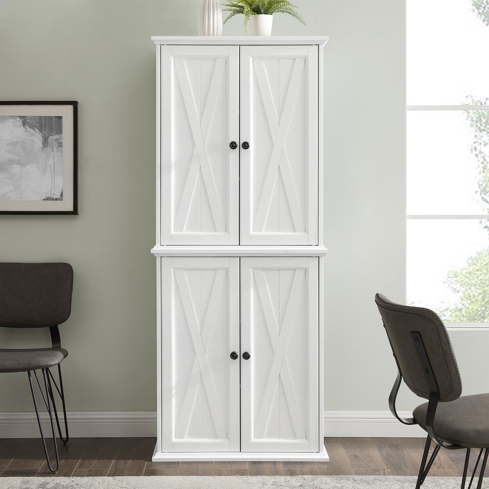 Clifton Tall Kitchen Storage Pantry - 2 Stackable Pantries