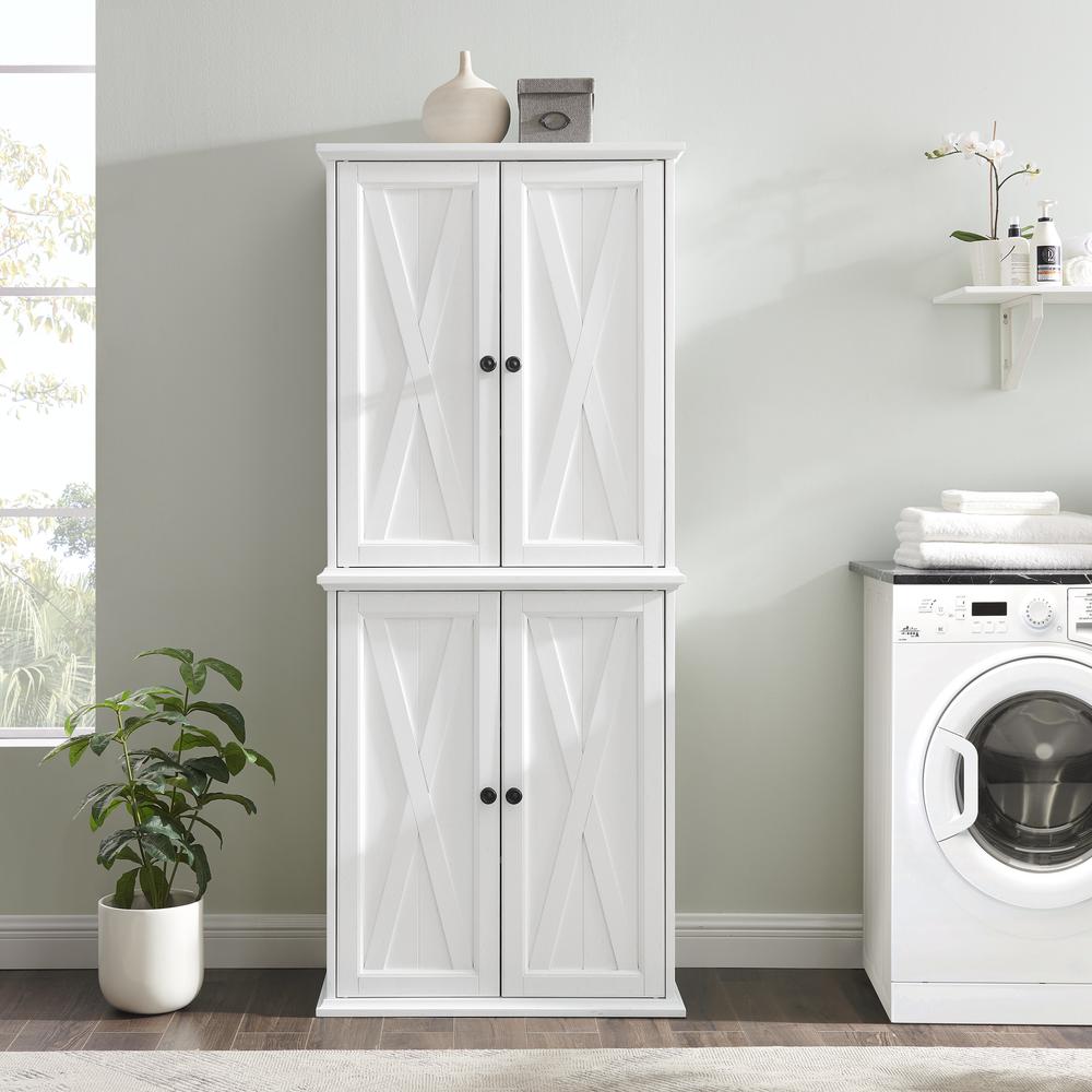 Clifton Tall Kitchen Storage Pantry - 2 Stackable Pantries