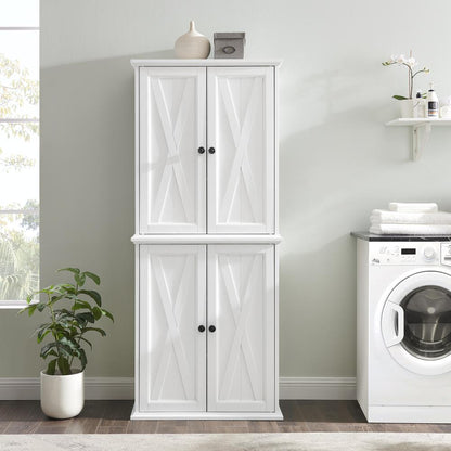 Clifton Tall Kitchen Storage Pantry - 2 Stackable Pantries