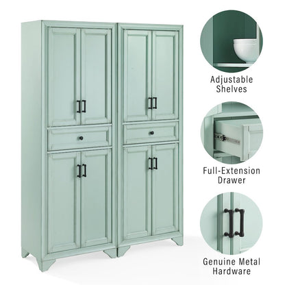Tara 2-Piece Kitchen Storage Pantry Set - 2 Pantries