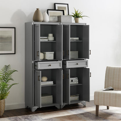Tara 2-Piece Kitchen Storage Pantry Set - 2 Pantries