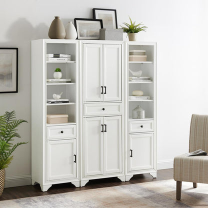 Tara 3-Piece Kitchen Storage Pantry Set - Pantry & 2 Linen Cabinets