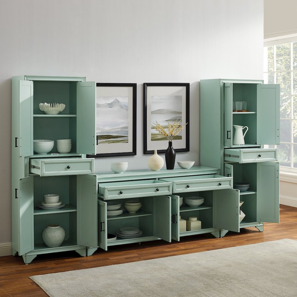 Tara 3-Piece Sideboard And Pantry Set - Sideboard & 2 Pantries