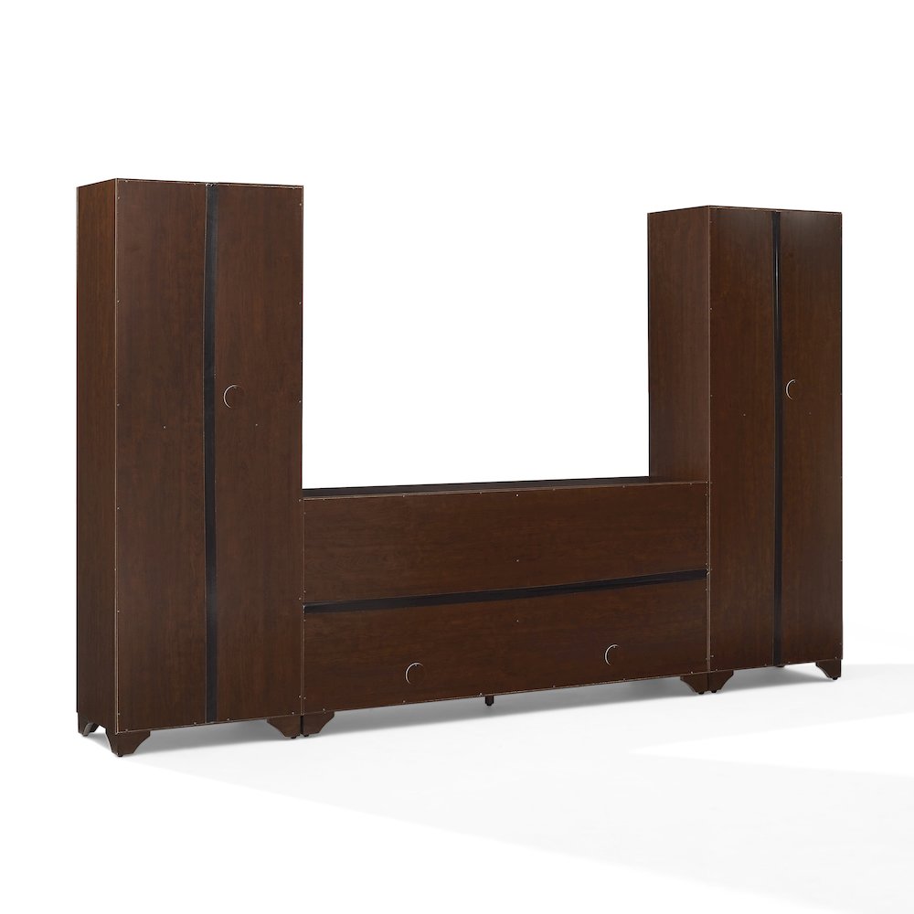 Tara 3-Piece Sideboard And Pantry Set Brown - Sideboard & 2 Pantries
