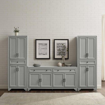 Tara 3-Piece Sideboard And Pantry Set - Sideboard & 2 Pantries