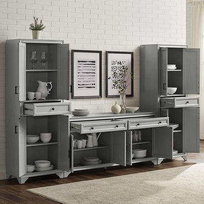 Tara 3-Piece Sideboard And Pantry Set - Sideboard & 2 Pantries