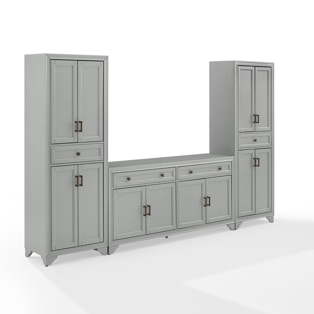 Tara 3-Piece Sideboard And Pantry Set - Sideboard & 2 Pantries